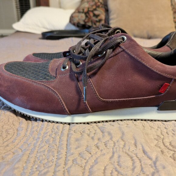 Marc Jacobs Men's sneakers low top shoes red maroon black size 11M - Picture 1 of 4